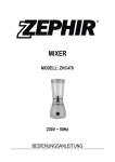 MIXER MODELL: ZHC478 230V ~ 50Hz