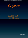 Bedienungsanleitung Gigaset SX810 ISDN