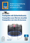 Trampolin mit sicherheitsnetz