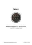 Solar Anleitung - hdg