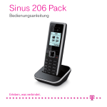 Bedienungsanleitung für Sinus 206 Pack