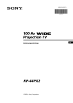 KP-44PX2 100 Hz Projection TV