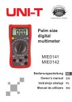Palm size digital multimeter MIE0141 MIE0142 - Uni-t