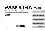 PANDORAmini Owner's manual