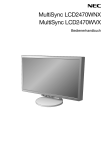 Bedienungsanleitung zum NEC Multisync LCD2470WVX als pdf