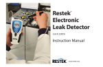 Restek Electronic Leak Detector (cat.# 22655) Instruction Manual