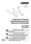 OPERATOR'S MANUAL BEDIENUNGSANLEITUNG