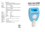 byko-test 8500 Bedienungsanleitung