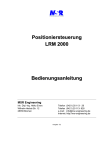 Positioniersteuerung LRM 2000 Bedienungsanleitung