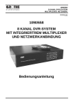 1090/658 8 KANAL DVR-SYSTEM MIT INTEGRIERTREM