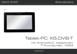 Tablet-PC X5.DVB-T Bedienungsanleitung