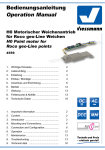 Bedienungsanleitung Operation Manual