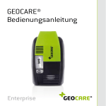 GEOCARE® Bedienungsanleitung