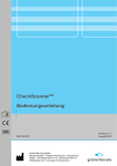 CheckScannerTM bedienungsanleitung - Greiner Bio-One