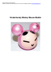 Bedienungsanleitung Mickey Mouse Mobile - Kochstofftier