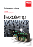 Temperaturregelsystem flexotemp Parameter