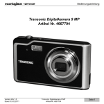 Transonic Digitalkamera 9 MP, Art-Nr 4667794