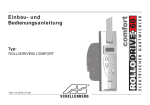 Einbau- und Bedienungsanleitung Typ