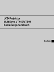 LCD Projektor MultiSync VT440/VT540 Bedienungshandbuch
