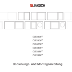 Bedienungs- und Montageanleitung - Jaksch