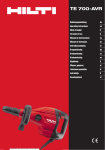 Hilti TE 700-AVR Bedienungsanleitung