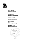 T21P Indicator Instruction Manual Indicador T21P Manual