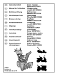 Instruction Book Snow Thrower Model 6291570X54 Manuel de l