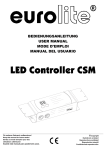 EUROLITE LED Controller CSM user manual