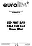 EUROLITE LED MAT-Bar 4x64 RGB DMX User Manual