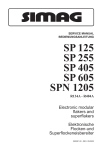 Bedienungsanleitung SP 125 L pdf