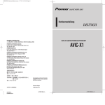 AVIC-X1 - Aerne Menu