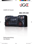 JGC – MS470CD (CD-MP3 HiFi System)