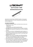 "Litecraft LED PowerBar 4 DMX" Manual