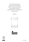 Use and Maintenance Manual Manual de Uso y Mantenimiento