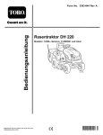 Gebrauchsanleitung für Toro DH220