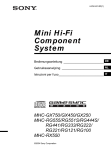 MHC-GX750/GX450/GX250/RG555/RG551S/RG444S/ RG441