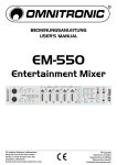 EM-550 Entertainment Mixer