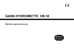 GANN HYDROMETTE HB 30