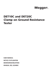 DET10C and DET20C Clamp on Ground Resistance - Cole