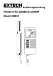Bedienungsanleitung Messgerät für gelösten Sauerstoff Modell