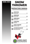 snow thrower instruction manual