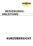 bedienungs- anleitung kurzübersicht