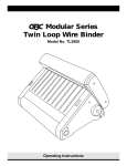 Modular Series Twin Loop Wire Binder