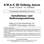 S.W.A.T. III Talking Alarm
