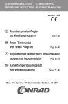 Raumtemperatur-Regler mit Wochenprogramm Room Thermostat