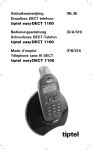 Draadloze DECT telefoon tiptel easyDECT 1100