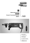 Bedienungsanleitung Diamant-Trockenbohrmaschine BDB827