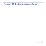 Nokia 109 Bedienungsanleitung