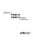 PSW10 PSW12 Subwoofer Manual