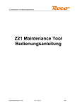 Z21 Maintenance V1.05 - Manual